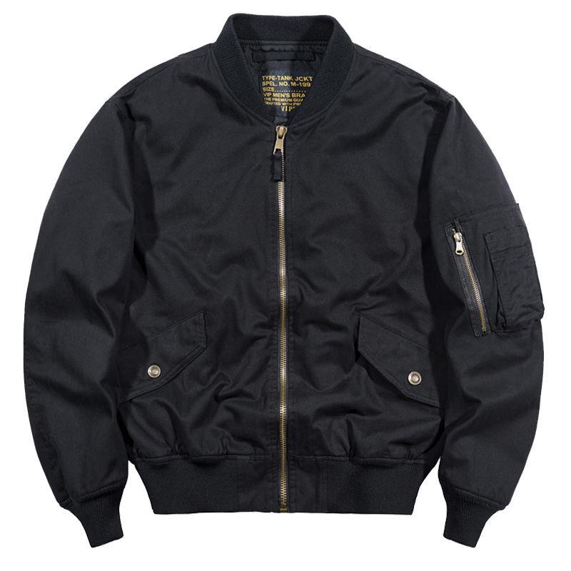 Frühlings- und Herbst-Air Force-Pilotenjacke Herren Baseballkragen Overalljacke Herrenmode Marke Übergröße Lockeres Hemd