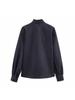 Women's Versatile Bow-Accent Long Sleeve Denim Shirt