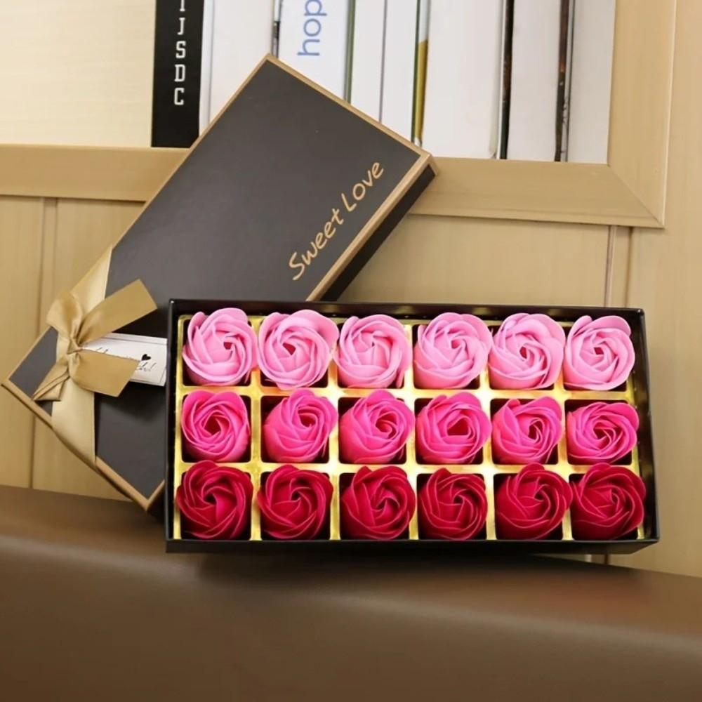 

18Pcs Wreath Making Foam Rose Decorative Soap Flower Foam Rose Heads Wedding Decorations Pink фіолетовий