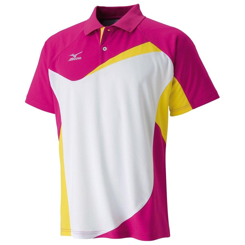 Mizuno Tennis Game Shirt 62JA6013 Size Berry L [UNISEX] 64, Pink/White,