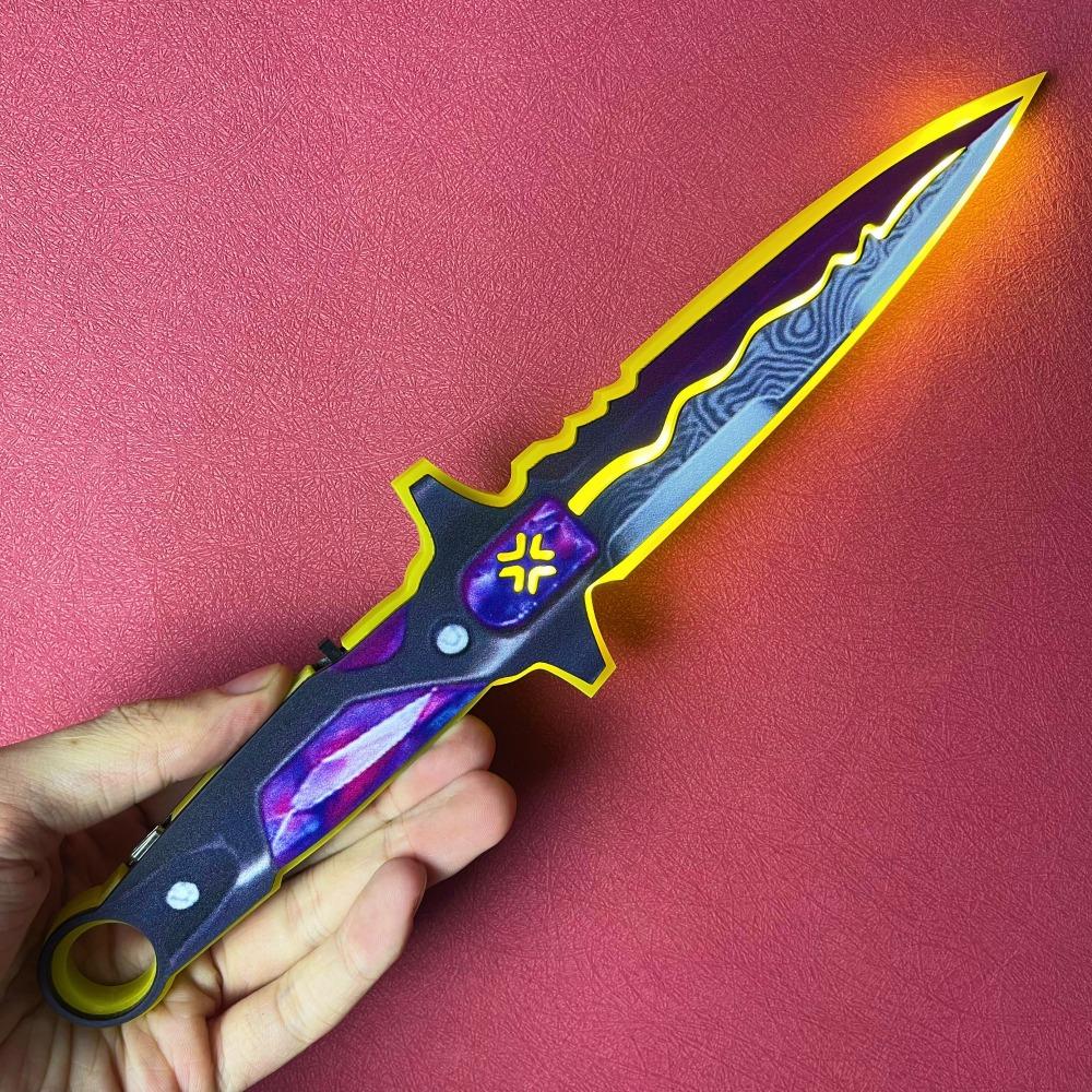 11.6inch Luminous Valorant Katana Led Light Sword Original Samurai Anime Cosplay Prop Ninja Knife Real Size Japanese Katana Toy