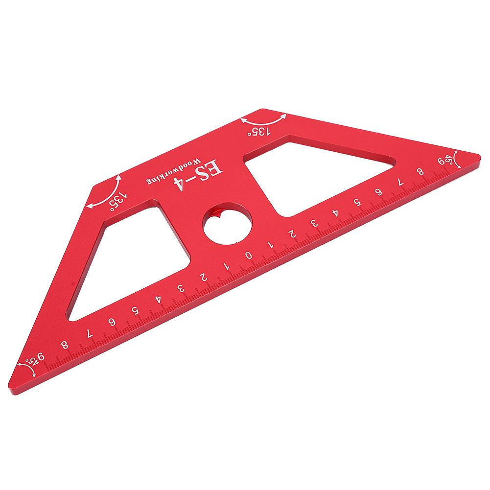 

ES4 Линейка для деревообработки 45 градусов Разметчик Многофункциональный измерительный инструмент Красный