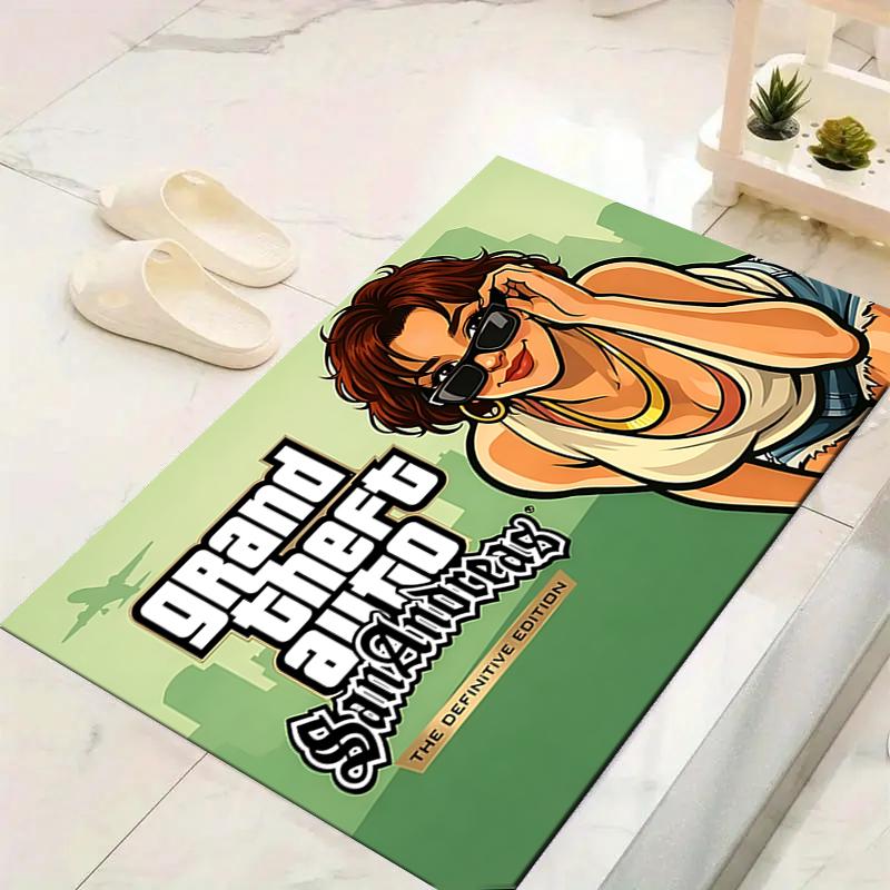 1Pc Retro 90S Game Cover Printed Flannel Rug Soft Non Slip Carpet for Bedroom Living Room Office Floor Outdoor Home Decor Xmas Gift Q1365