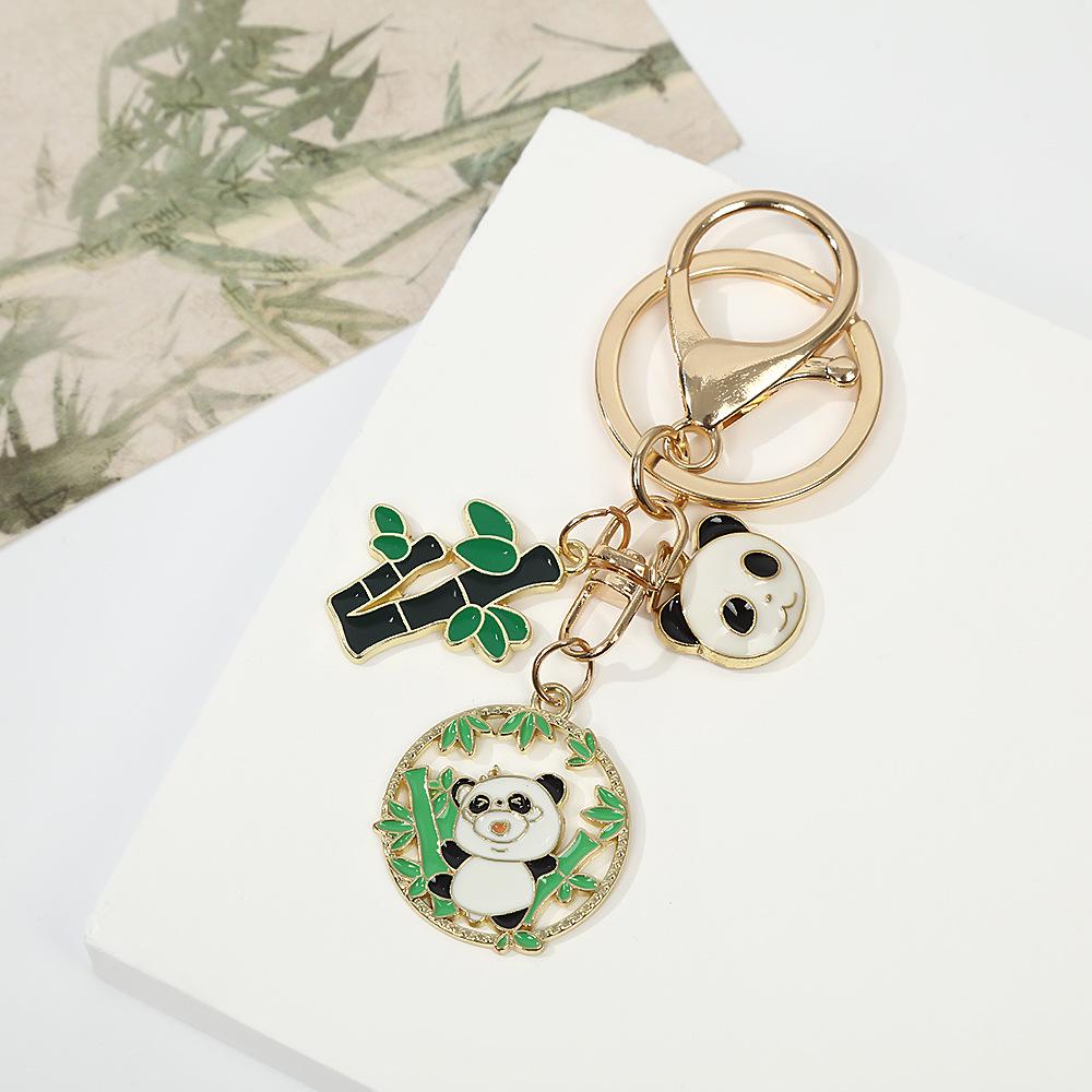 Panda Alloy Keychain Pendant Charm - Gift for Friends & Classmates, Bag Decoration