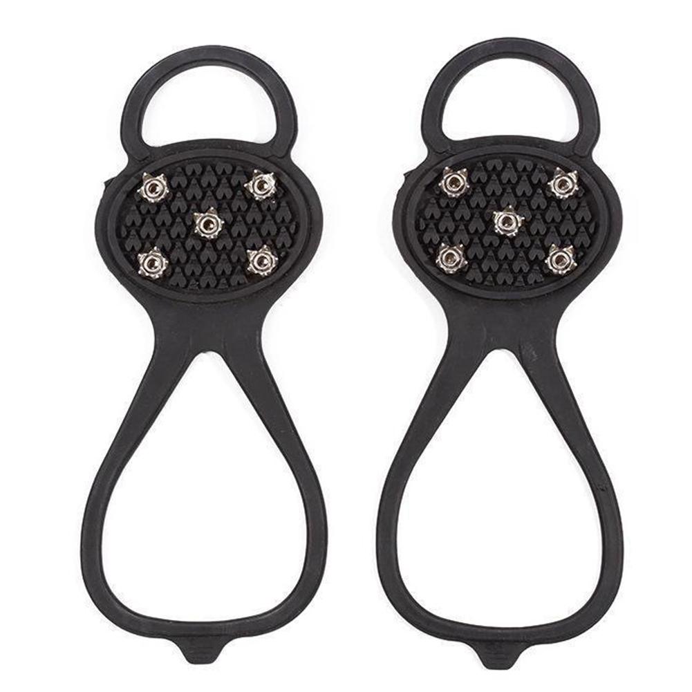 5/8 Teeth Snow Ice Claws Non-Slip Walking Cleat Ice Grippers Ice Crampons Walking Shoe Ice Spikes for Outdoor Activities