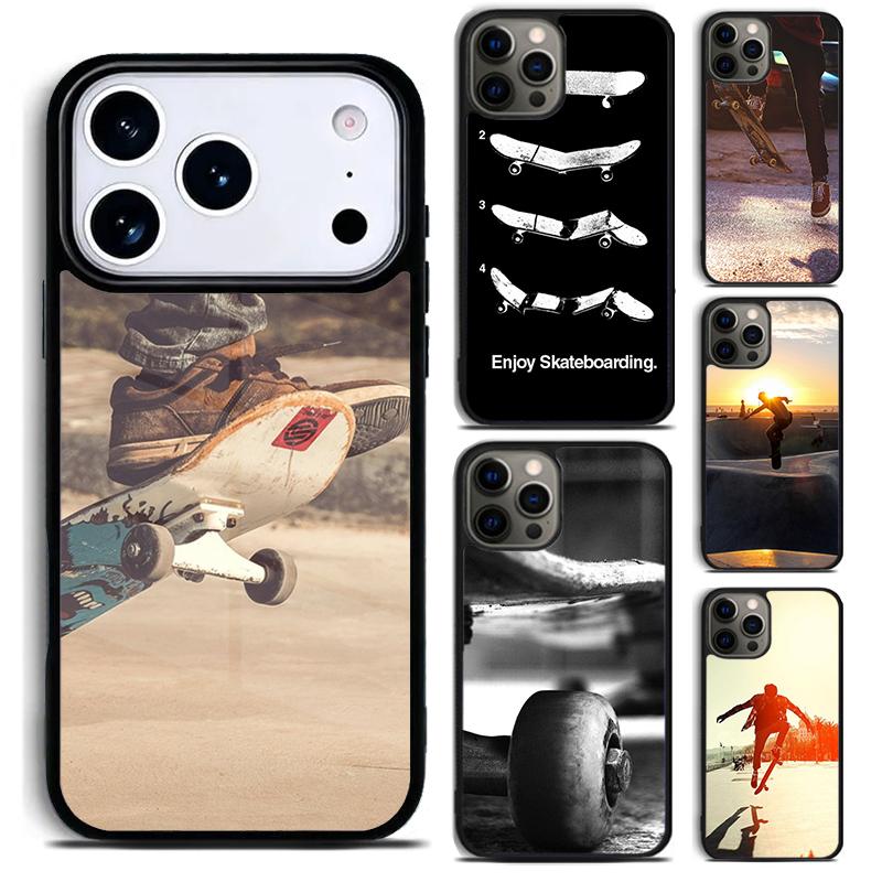 Cool Skate soft Phone Case For iPhone 17 16 15 14 13 12 11 Pro Max Plus 17Air Soft Silicone Cover