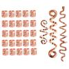 28pcs/set Golden Dreadlocks Beads Silver Dirty Braid Hair Buckles Fasion Hair Ring Clips  Daily