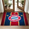 Bayern Munich Design Crystal Velvet Rug Soft Decorative Mat for Bedroom Entrance