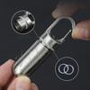 Small Pocket Box Keychain, Portable Aluminium Alloy Case Container For Purse, Holder Bottle For Outdoor