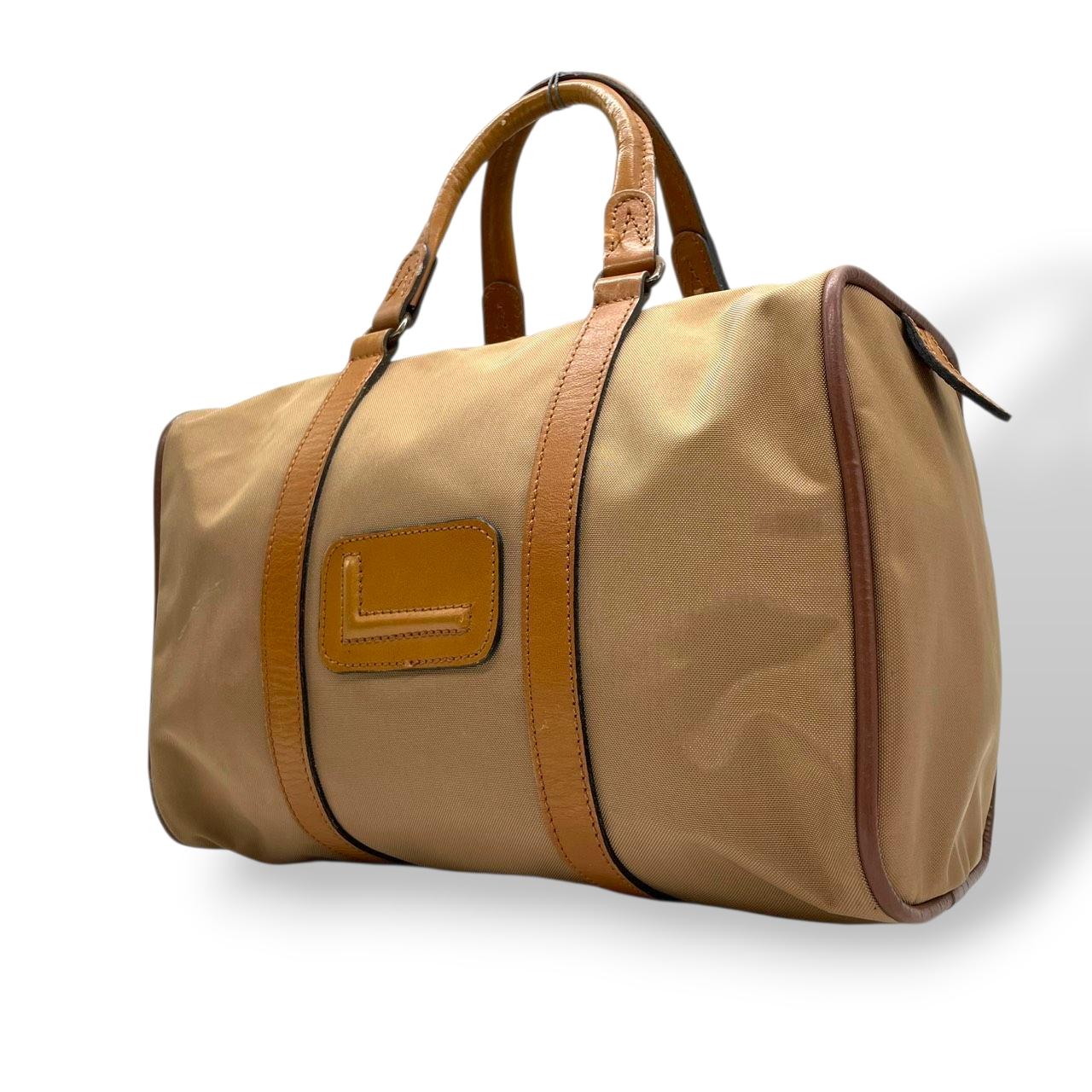 

Used LANCEL Handbag Mini Boston bagHandbag Brown Nylon/leather unisex