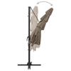 4 Layer Sun Umbrella with Aluminum Pole Taupe 250 X 250 Cm