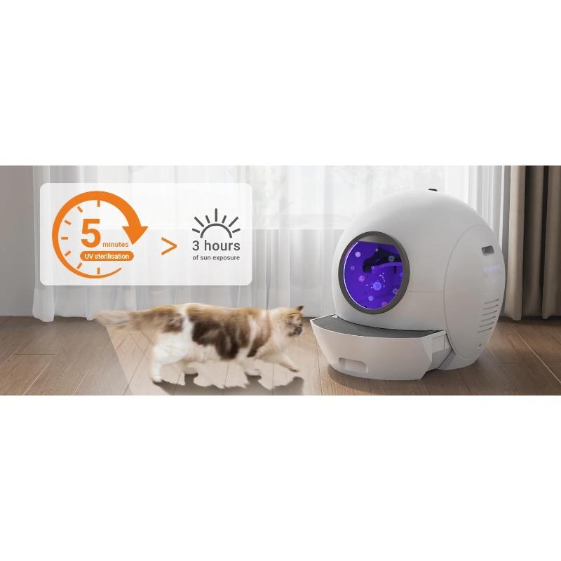 Wholesale Smart Automatic Cat Litter Box (Self-Cleaning) - with App Control, UV Sterilization Cleaning, Safety Anti-Pinch Design