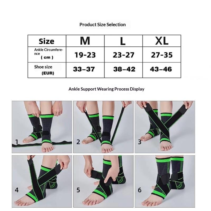 1 Pc Compression Ankle Support Sports Adjustable Basketball Ankle Wrap Men Women Hiking Running Prevent Ankle Protector