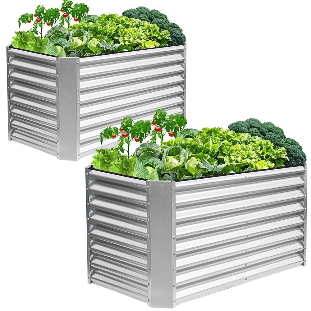 Multi-Functional Galvanized Steel Garden Bed for Vegetables & Fruits, Suitable for Balcony and Garden Planting