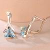Elegant Bohemian Blue Cubic Zirconia Earrings for Weddings Gifts Mother's Day Banquets Formal Events Elegant Event Accessories