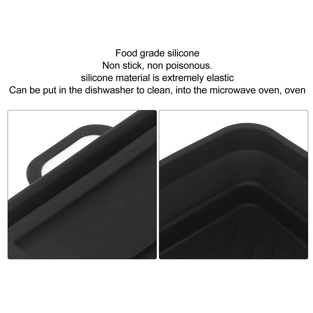 Silicone Cooker Pot Rectangular Fryer Liner Tray Replacement for Kitchen Cooking Accessories