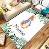 Custom Personalization Peter Rabbit Area Rug - Perfect For Kitchen, Bathroom,Laundry Room Decor Large Size Available,Gift All Seasons