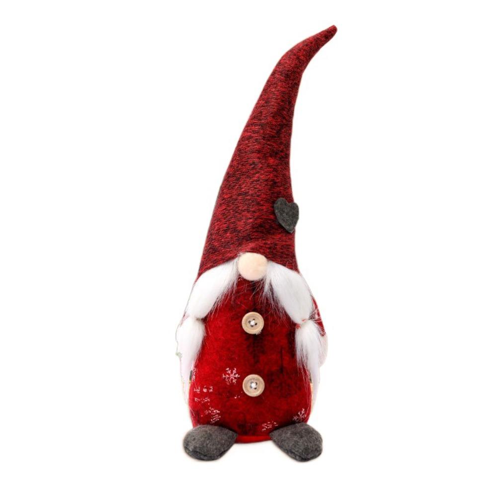Mini Christmas Faceless Gnome Doll Kawaii Long Old Man Doll Knitted Christmas Doll  Living Room