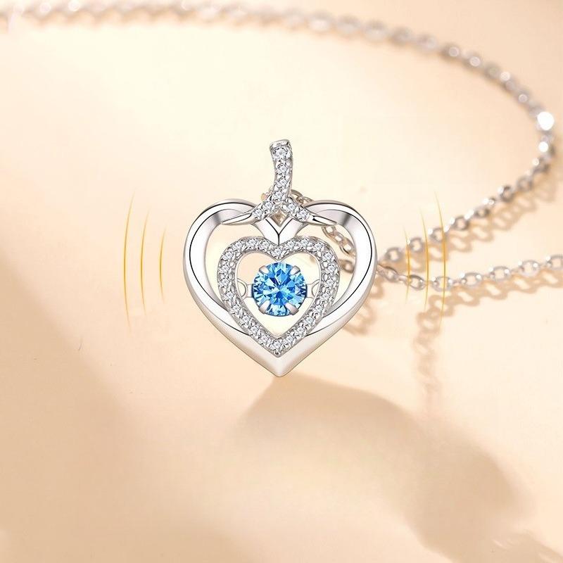 Love Smart Necklace, Female Beating Heart, Collarbone Chain Ins Advanced Sense, Simple and Light Luxury Niche, Wholesale