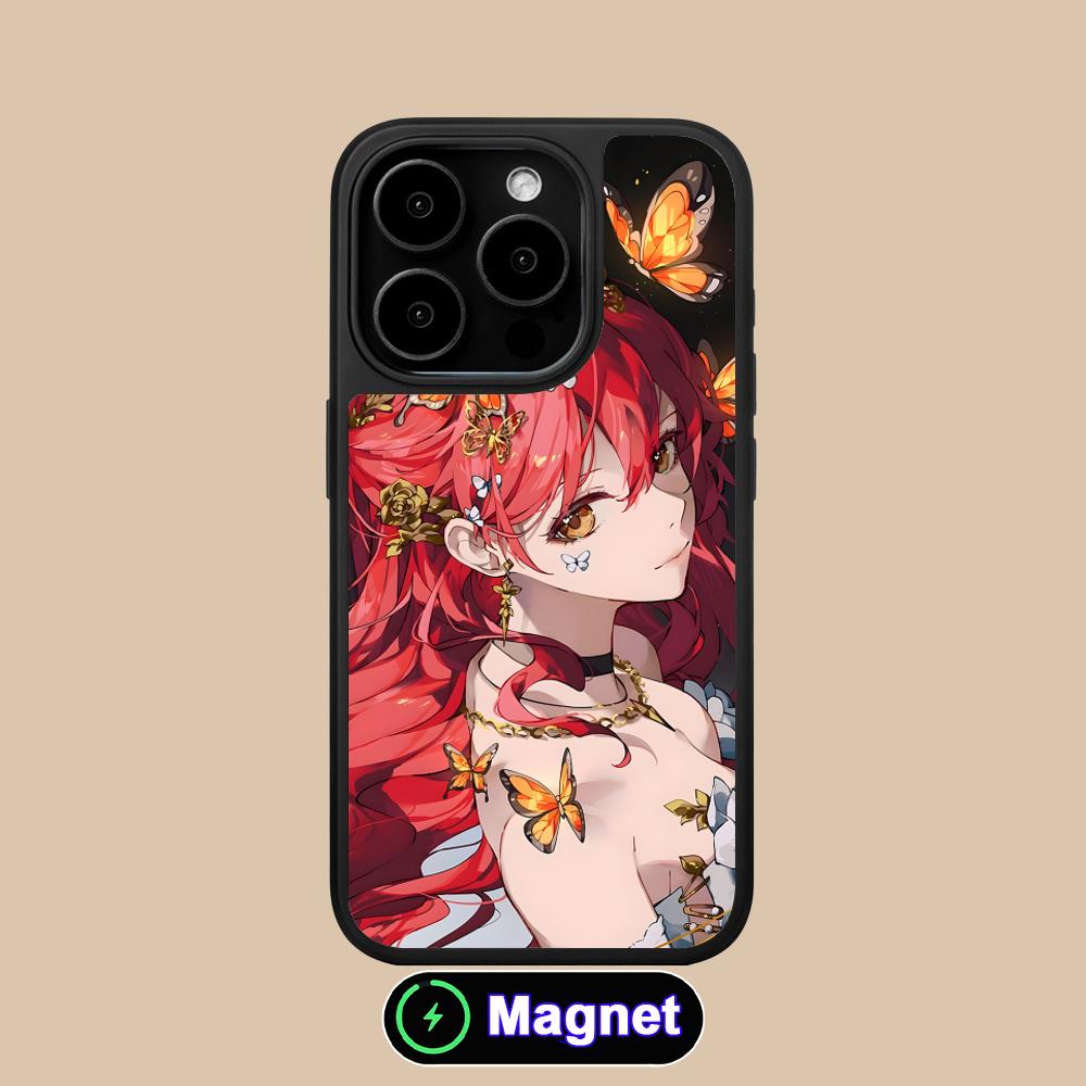 HSR Himeko Matte Surface Magsafe Mobile Phone Case for iPhone 17 16 15 14 13 12 11 Air Pro Max Plus Colorful Cover
