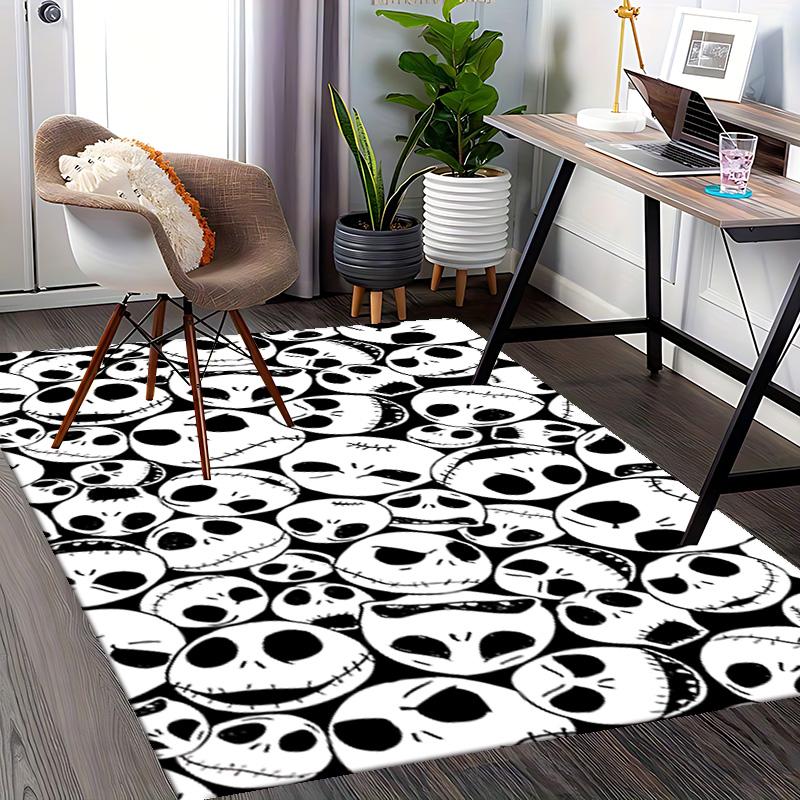 1pc Nightmare Before Christmas Carpet for Playroom Bedroom Living Room Sofa Home Decor,Game Area Rug Non-slip Floor Mat. D7280147