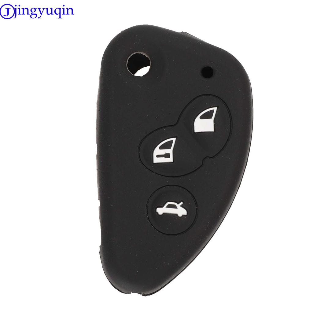 Jingyuqin 3B - Funda de silicona para mando a distancia (plegable) para Alfa Romeo 147, 156, 166 GT, JTD y TS