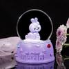 Cute Cartoon Cute Rabbit Sparkling Mini Crystal Ball Night Light Cell Button