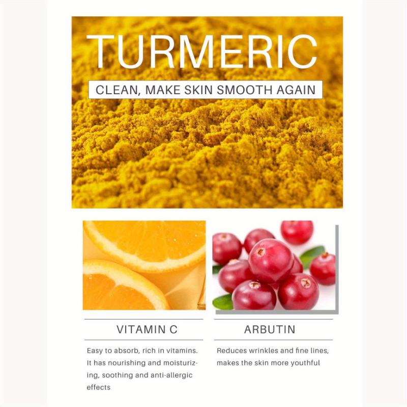 100 ml Körperaufhellungscreme Kurkuma-Körperlotion Langanhaltende feuchtigkeitsspendende, glatte Hautaufhellungscreme für dunkle Haut