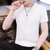 Men Top Breathable Round Neck Quick Dry Mesh Design Short Sleeve All-matched Solid Color Men Summer Top Outing Clothing