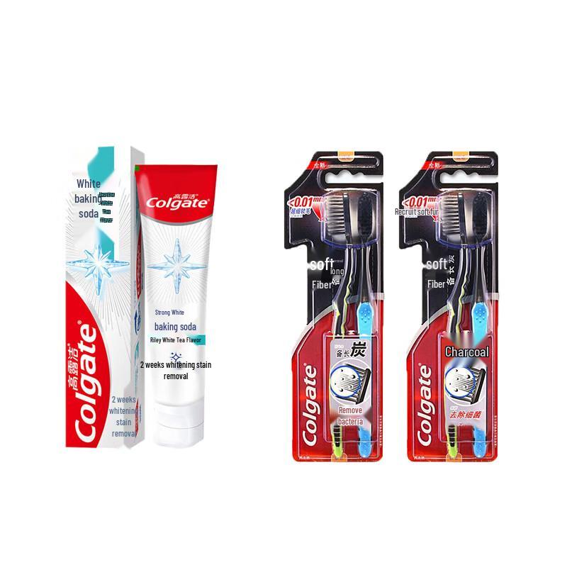 Colgate Whitening Baking Soda Toothpaste & Toothbrush Family Set