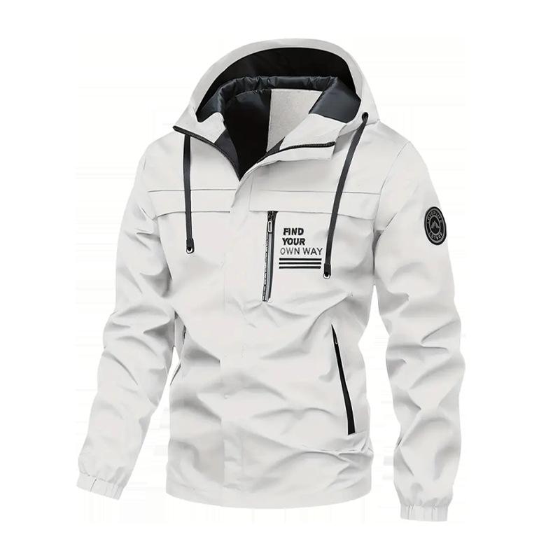 Jaqueta Casual Masculina com Capuz e Forro de Lã - Coleção Outono/Inverno 2025