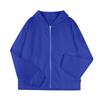 Women's Long Sleeve Solid Loose Zip Hoodie