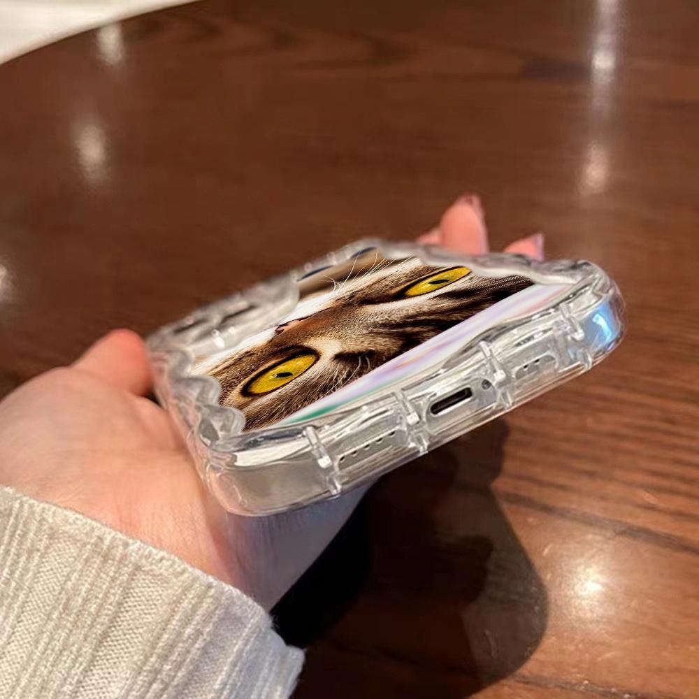 LZ10 Cat Body Language Clear Soft Wave Phone Cases for iPhone 15 13 Pro Max 12 Mini 14 8 Plus XS Max XR 6 Protection Back Cover