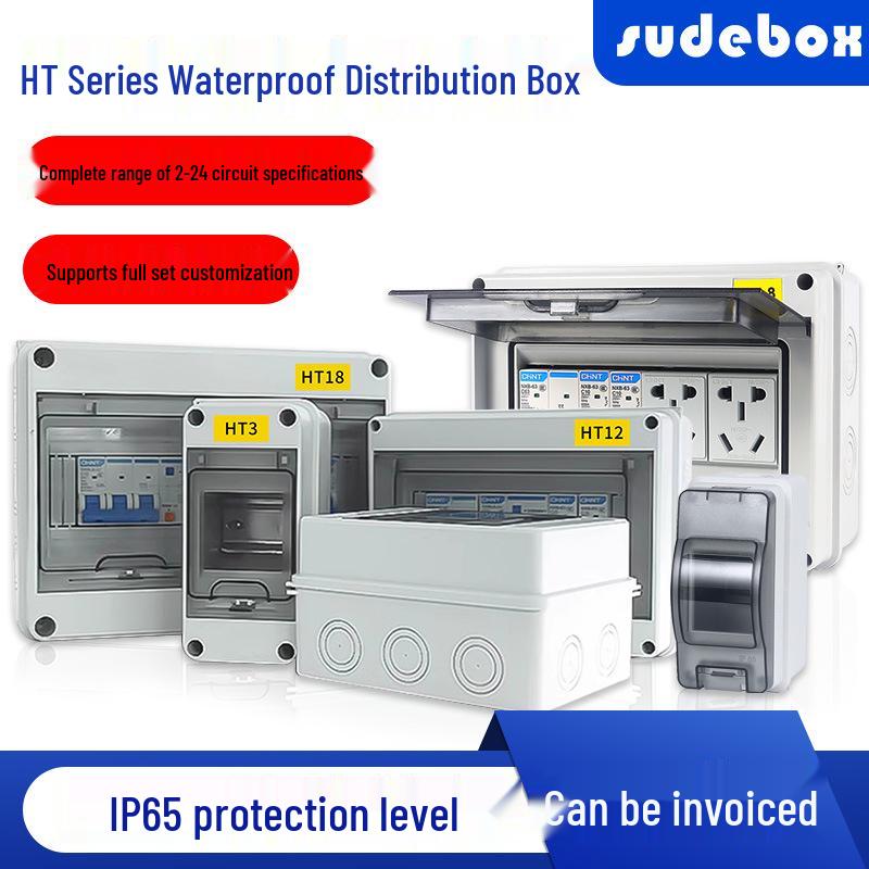 HT Series Outdoor Waterproof IP65 Plastic Distribution Box with Leakage Protection