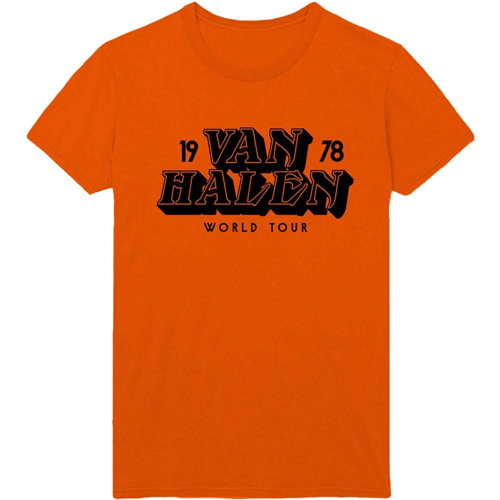 Van Halen Unisex Tshirt World Tour 78 S