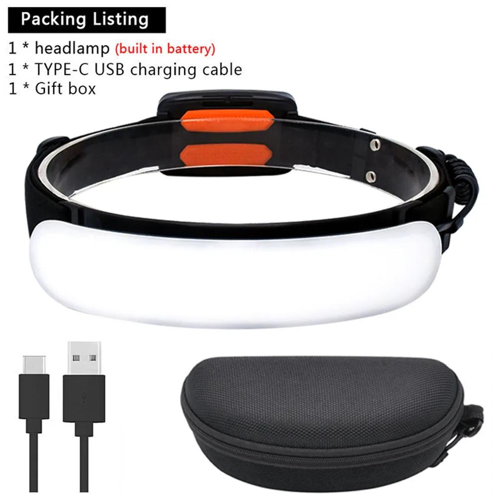 7800mah/5000mah USB Rechargeable Headlights LED Running Lights Outdoor Large Floodlight Repairing Lanternes Warning Lamp 3 Modes