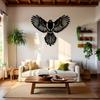 1pc 2D Flat Flying Magpie Bird Metal Wall Art Black Decor Plaque Sign for Living Room Bedroom Garden