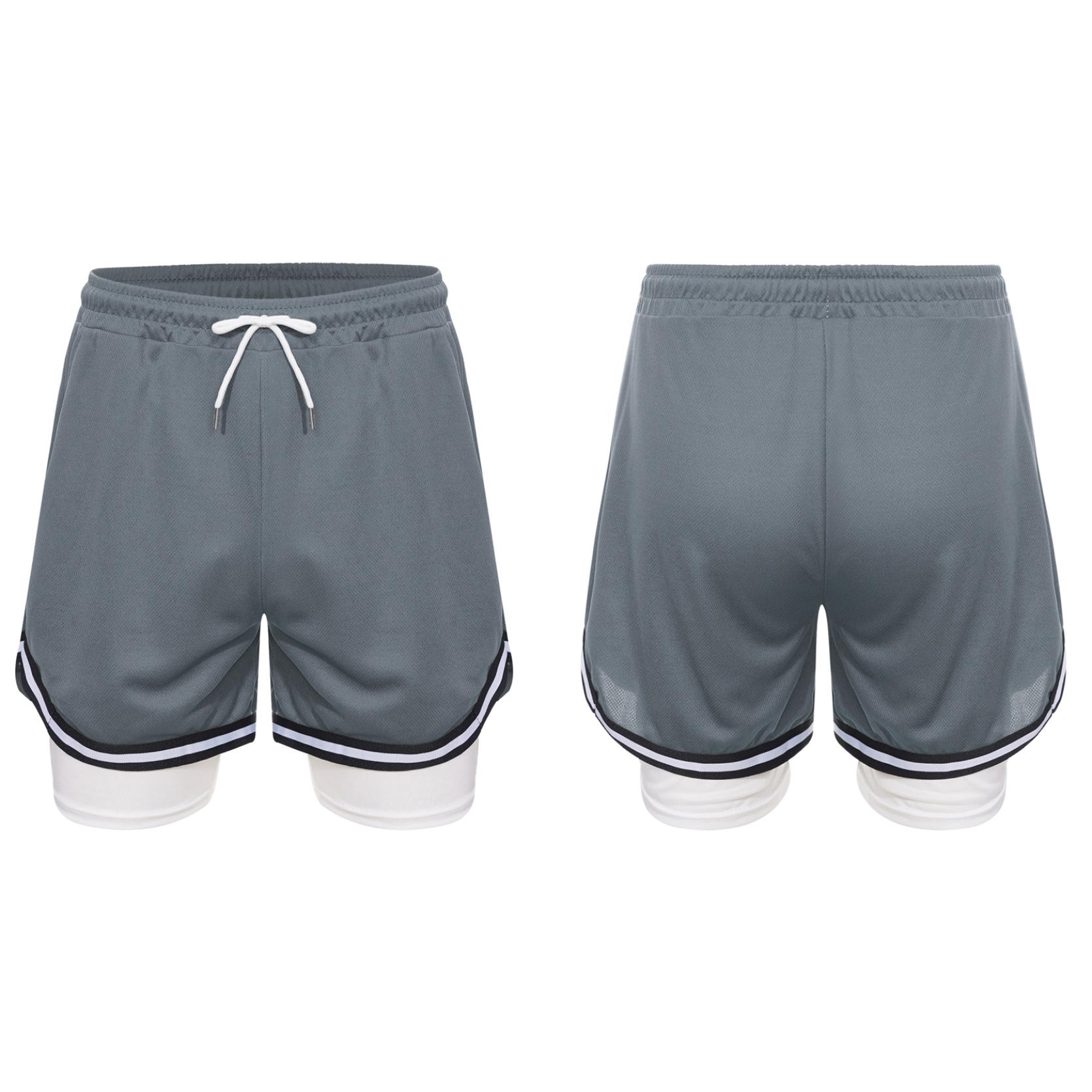 

Детские спортивные шорты для мальчиков, баскетбольные шорты с карманами на шнурке для спортивных тренировок, бега, езды на велосипеде