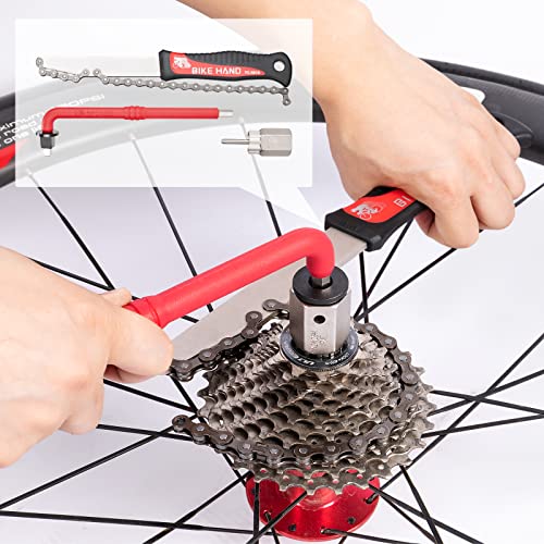 BIKE HAND 18-Piece Bicycle Tool Kit for Shimano Compatible Maintenance and Repair (YC-728)