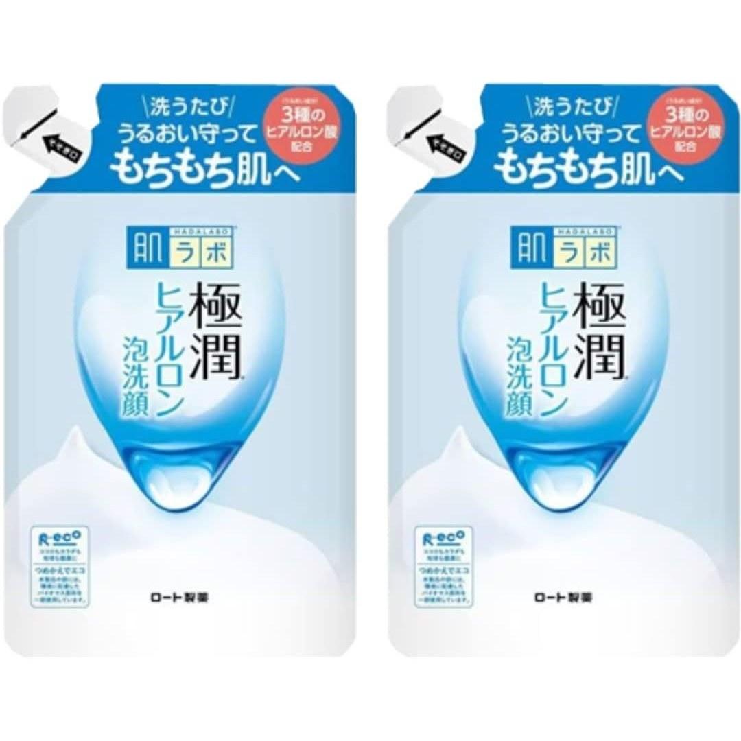 Hada Labo Gokujyun Hyaluronic Foam Cleanser 140mL (Refill) 2 Set