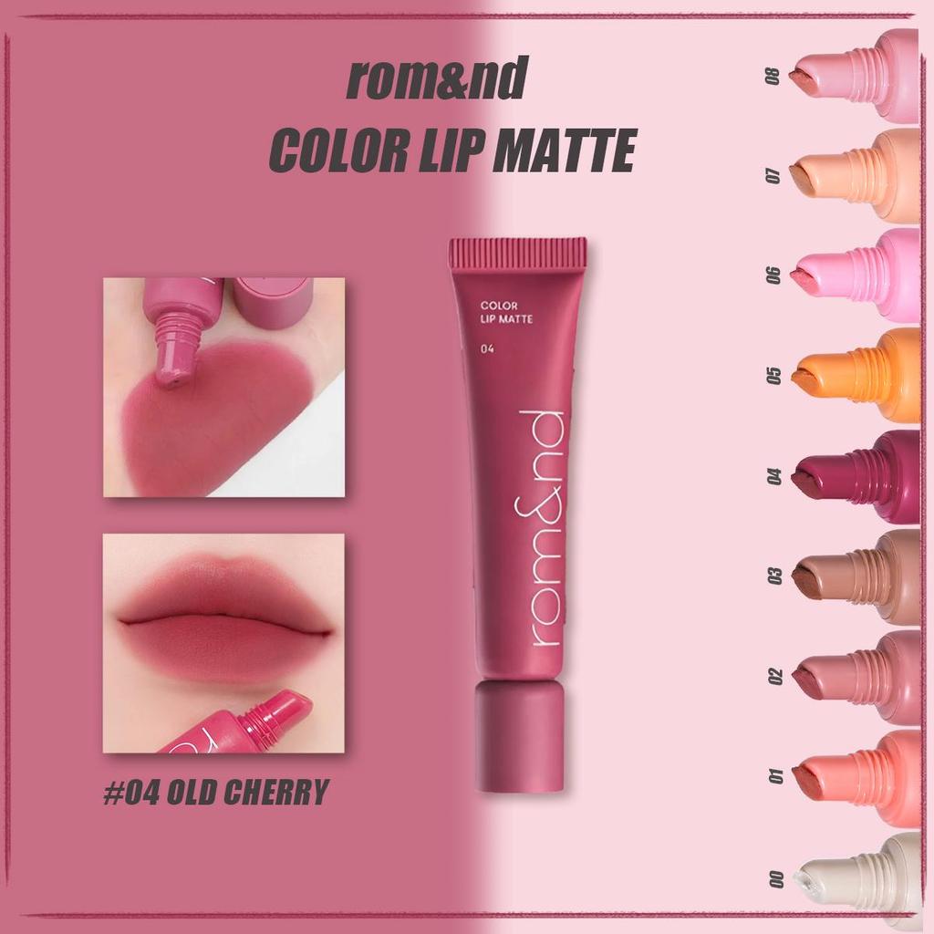 Rom&nd Romand COLOR LIP MATTE 8g/0.28oz (8 Color Options)
