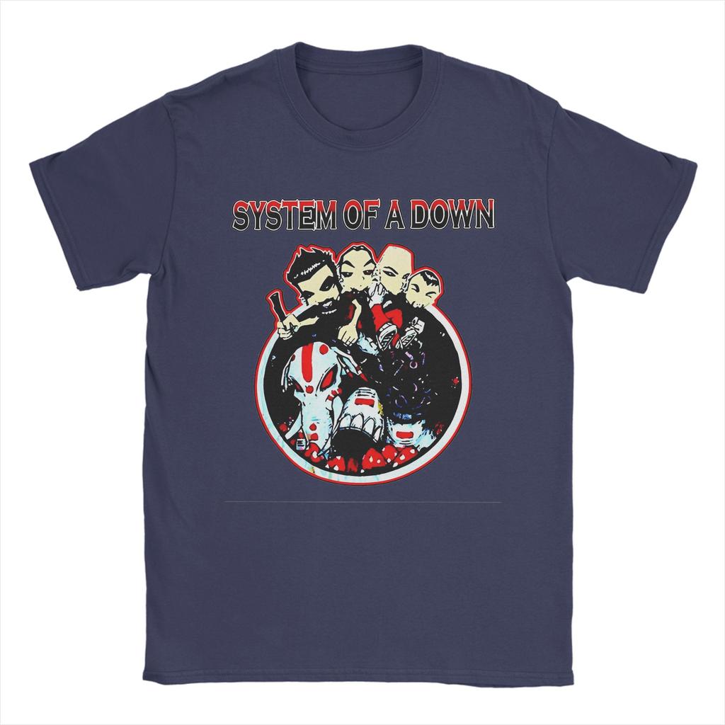 Harajuku Punk Rock Band System Of A Down T-shirt Herr O-hals Kortärmad Toppar Bomull Sommar TopparToppar