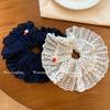 Polka Dot Ruffle Heart Hair Tie & Headband Set for Women