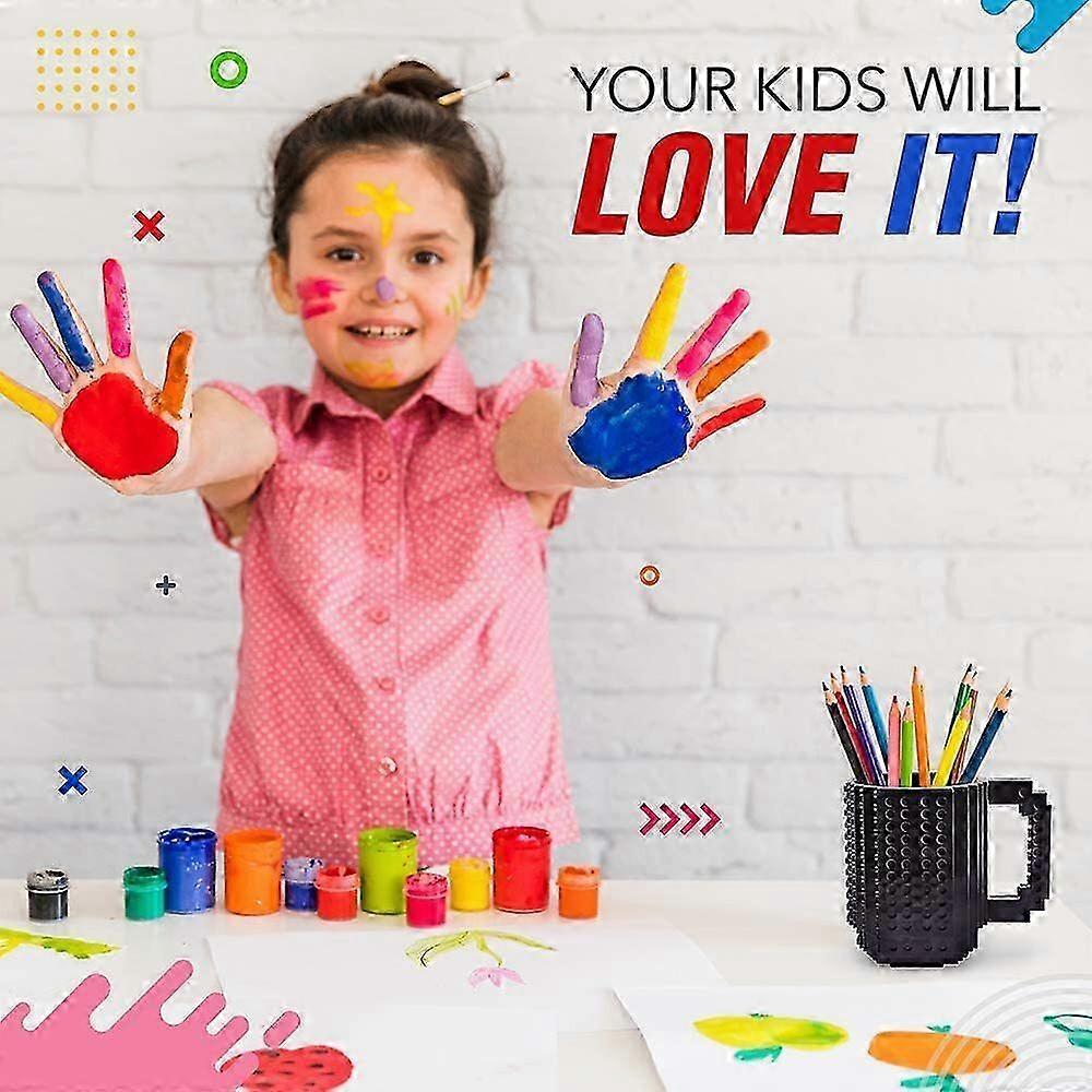 Building Blocks Mugs, DIY Block Puzzle Mug Children Toy Assembly 25-26