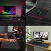 LED Luminous Colorful Gaming Mouse Pad Lights RGB Keyboard Mat for Computers
