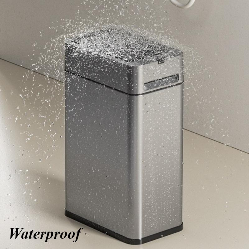 Intelligent Induction Trash Can Living Room Waste Bins Bathroom Automatic Large Capacity Waste Bins with Light Bedroom Trash Can