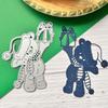 Bear Gift Box Metal Cutting Dies Scrapbooking Stencil Die Cuts Card Embossing DIY Photo Album Template Mold Decoration