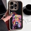Ae76 Dog Color Doodle Design Art Protective Phone Cases for iPhone 13 14 15 Pro Max Infinix Hot 40i Tecno Camon 30 20 Pro Angel Eyes TPU Back Cover