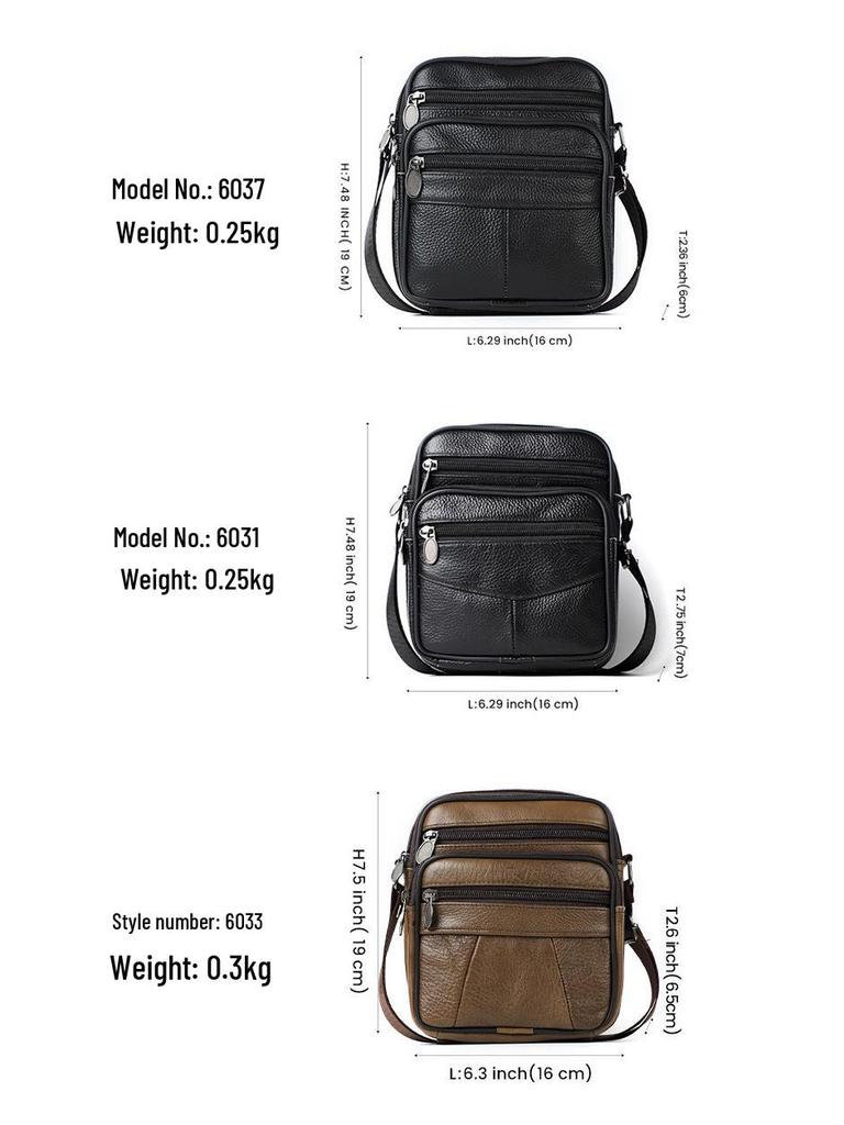 Klasyczna męska torba na ramię z prawdziwej skóry do codziennych dojazdów do pracy