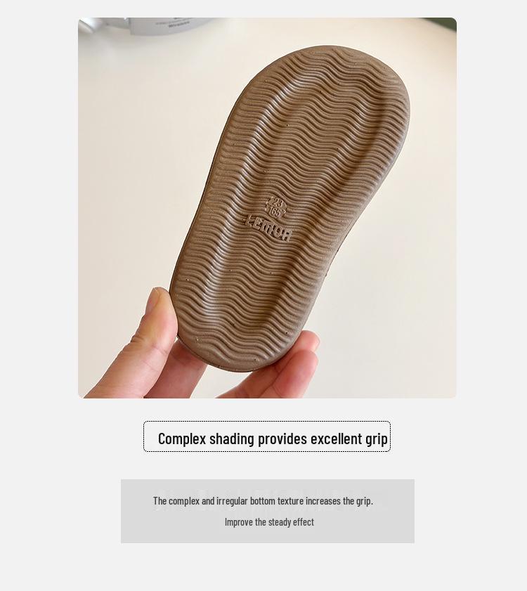 Kids' Summer Comfort Slippers: Soft Sole, Wear-Resistant, Trendy One-Strap Flats for Boys & Girls.